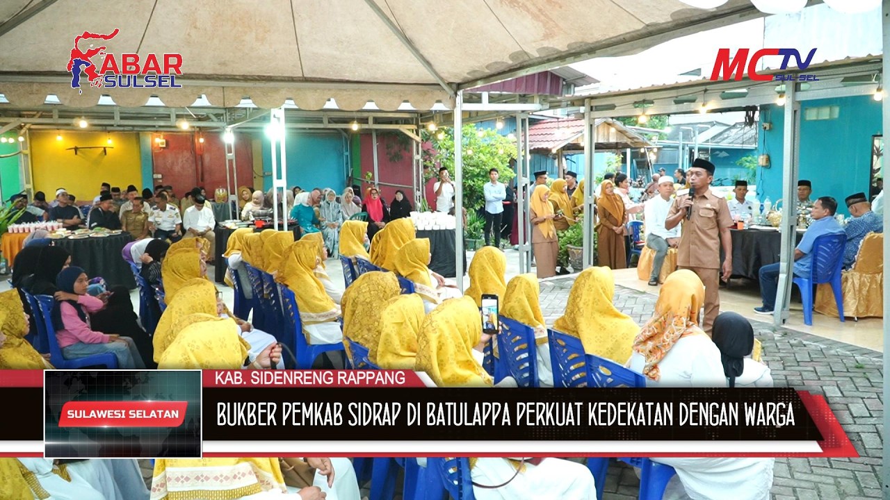 BUKBER PEMKAB SIDRAP DI BATULAPPA PERKUAT KEDEKATAN DENGAN WARGA