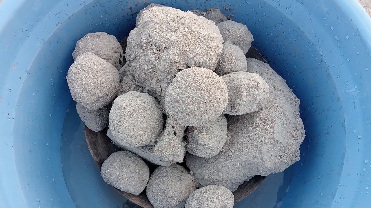 ASMR very soft sand dartmixd and pure cement silk crunchy paste play dipping crumble 💦💦💦