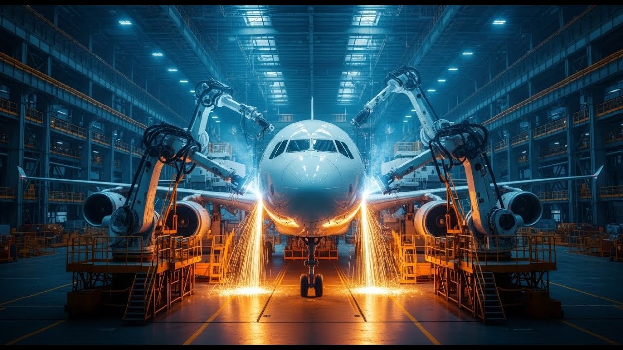 Inside the Aircraft Assembly Line – How Thousands of Parts Become a Flying Machine (Full Process)