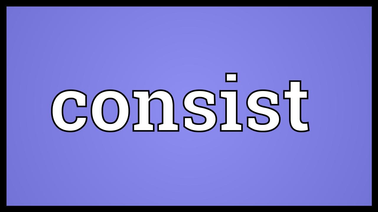 Consist Meaning