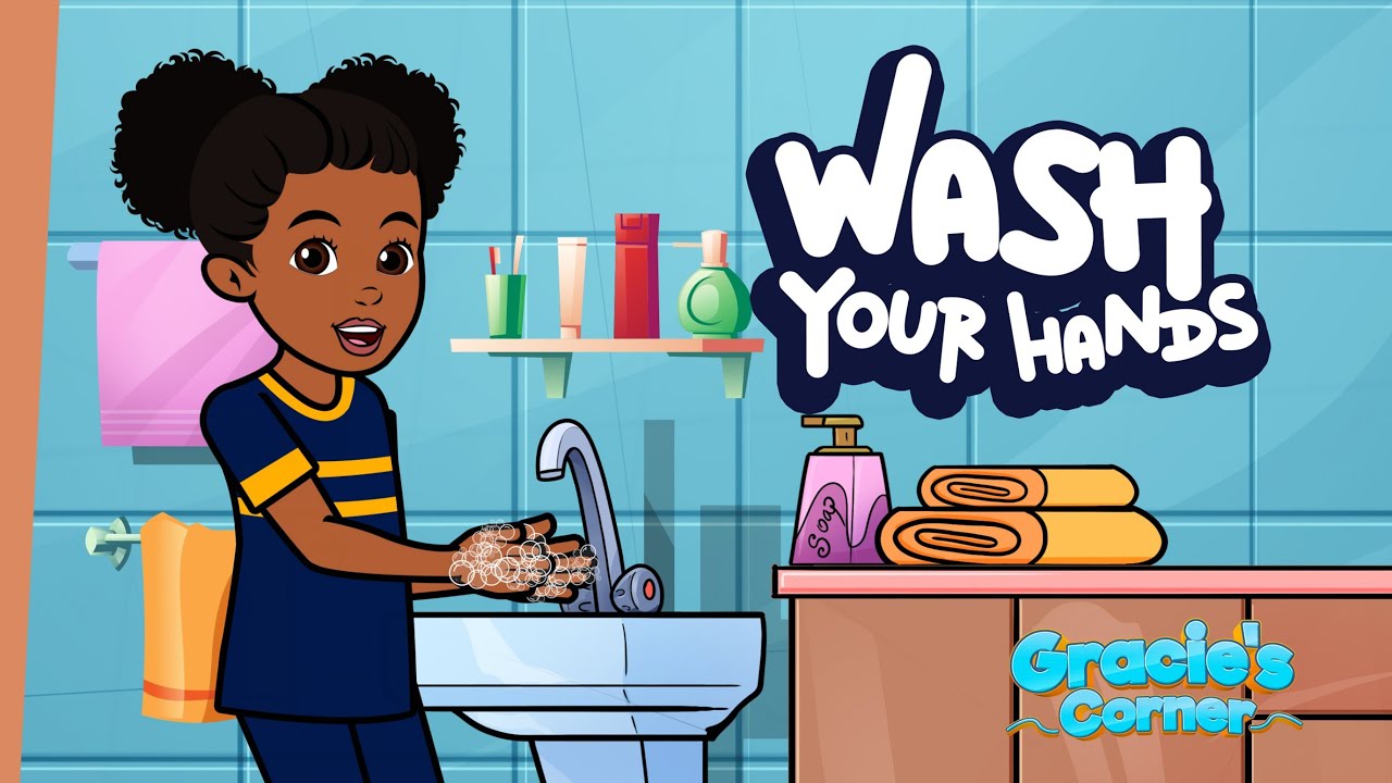 Wash Your Hands Song | Healthy Habits with Gracie&rsquo;s Corner | Nursery Rhymes + Kids Songs