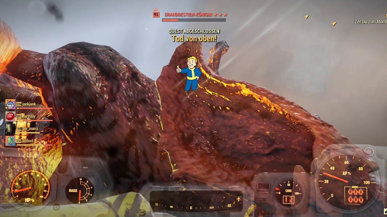 Fallout76 How to Be op and Kill Queen in 20 Seconds
