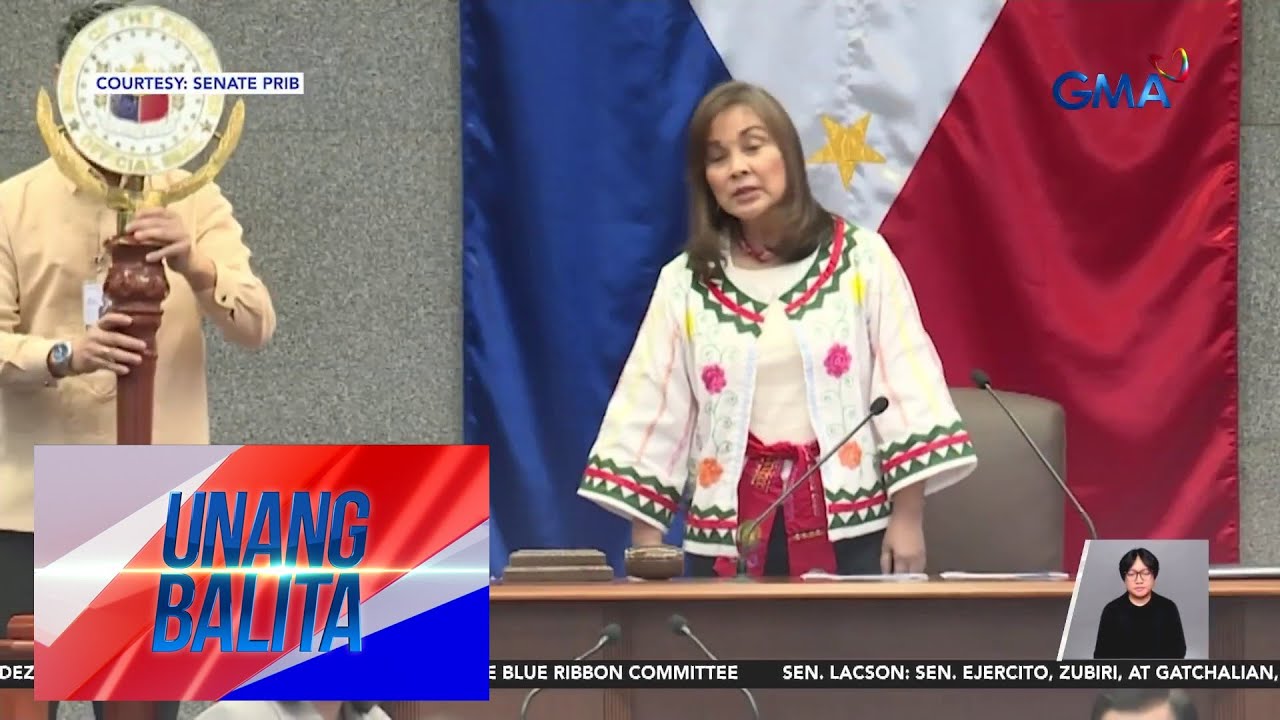 Sen. Legarda, umupo sa puwesto ng Senate President sa gitna ng ugong tungkol... | Unang Balita