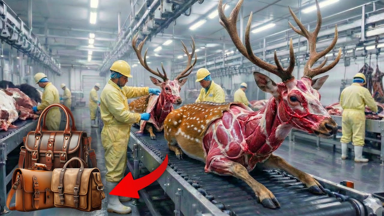 Inside the Deer Leather Factory: From Raw Deer Hide to Luxury Bags (Full Process)