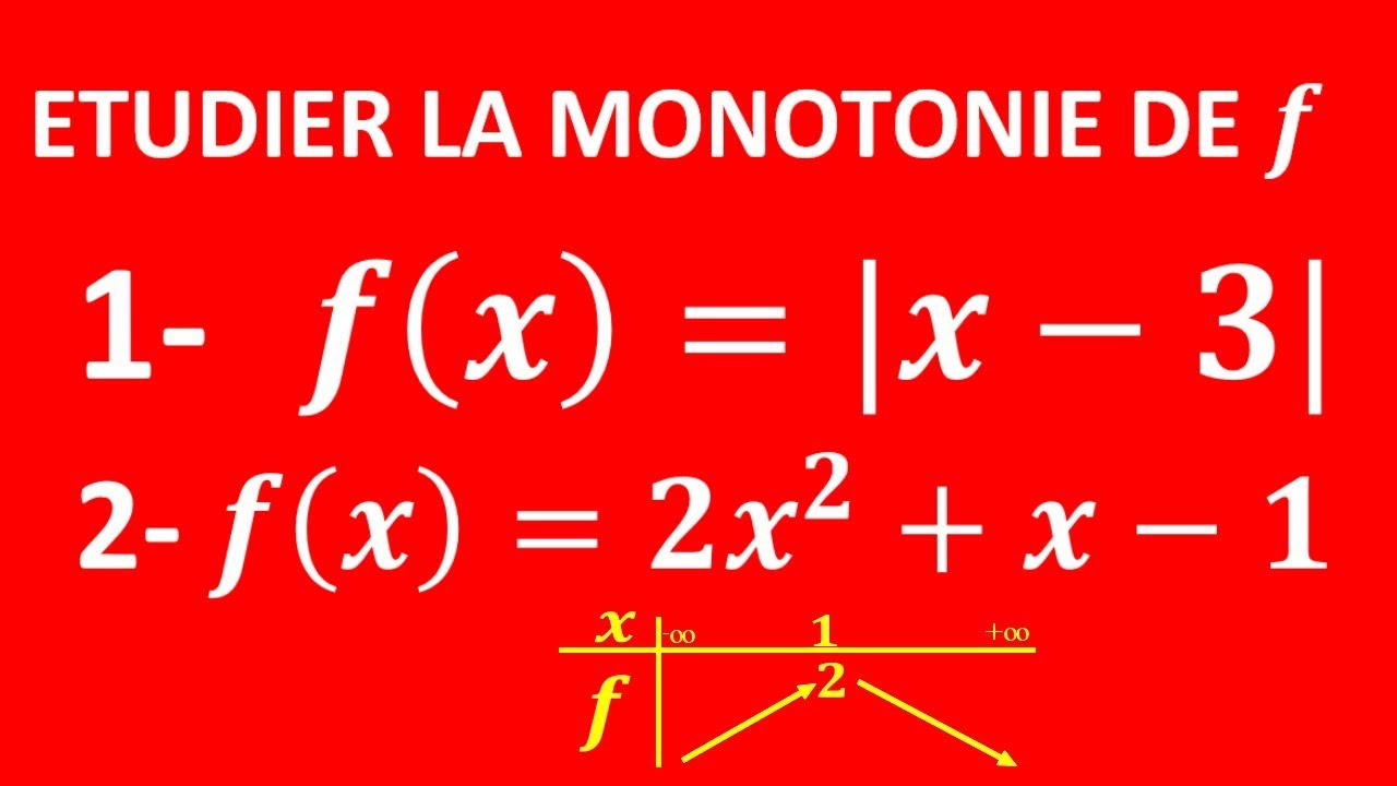 Fonctions numériques Exercice الدوال العددية 2018 تمرين9