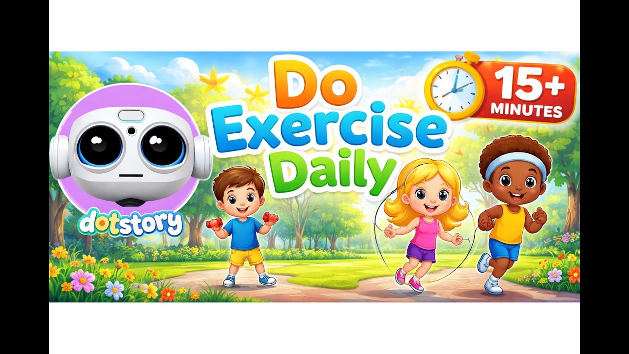 Exercise Everyday Song 💪 | Fun Fitness Song for Kids | Dot Story Songs For Kids