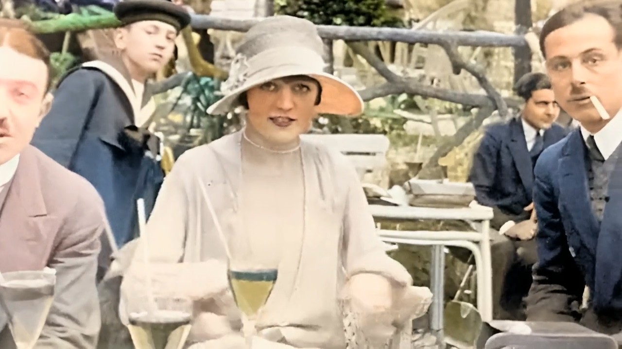 Walking Through Paris in 1920s: HD Colorized [Remastered, 60fps] w/ Sound Design