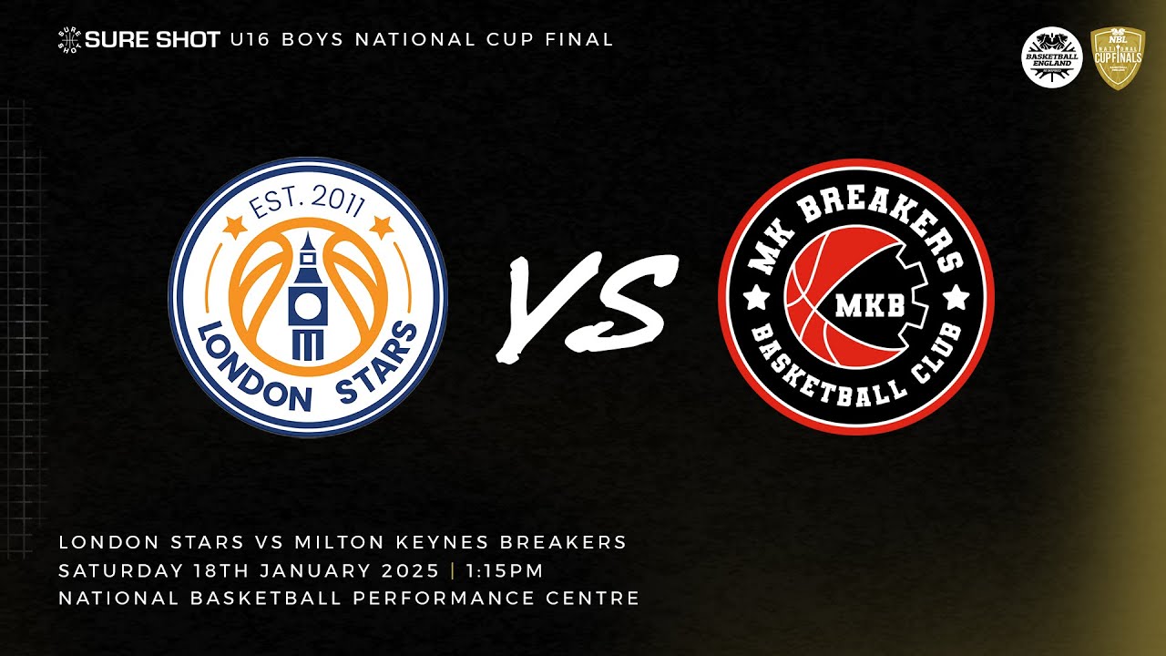 Sure Shot Under-16 Boys' National Cup Final 2025: London Stars I v Milton Keynes Breakers