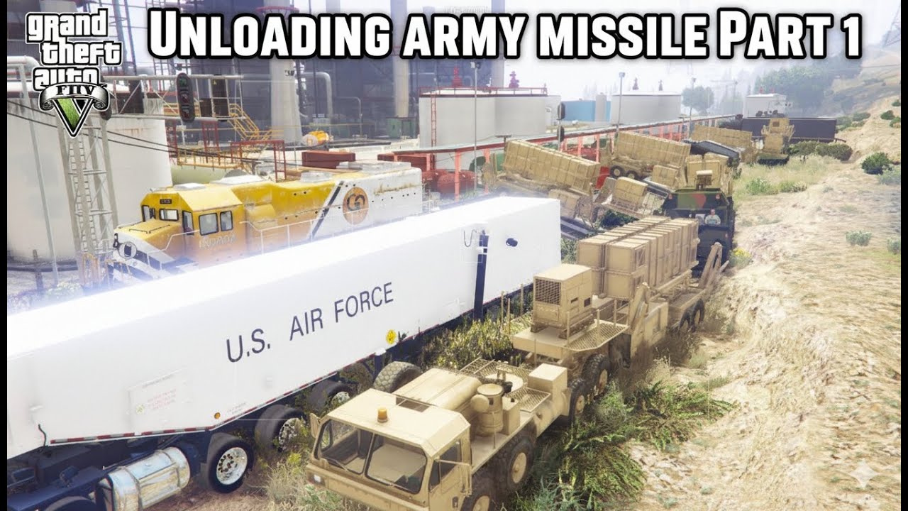 Unloading army Missile | from train  | Gta V | Fivem
