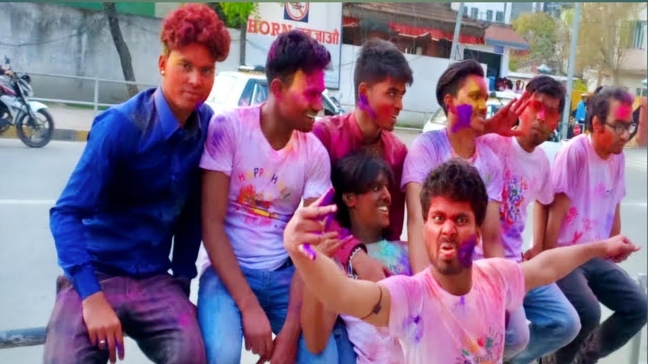 Basantour holi crowd 2025 | holi live kathmandu |बसन्तपुर होली | holi celebration Kathmandu