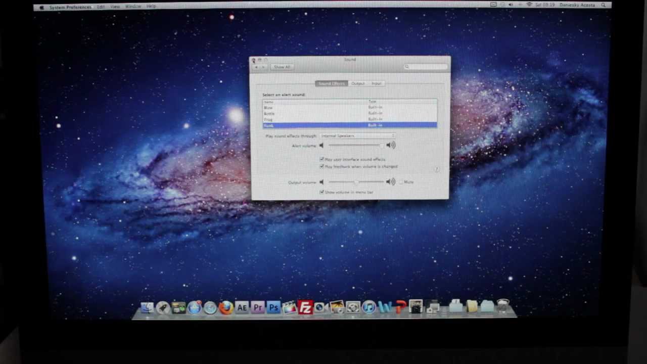 iMac sound problem