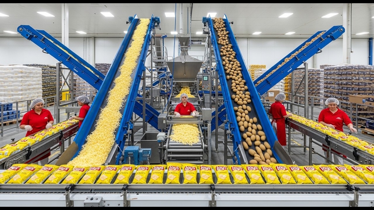 How Lay's Potato Chips Are Made In Factory