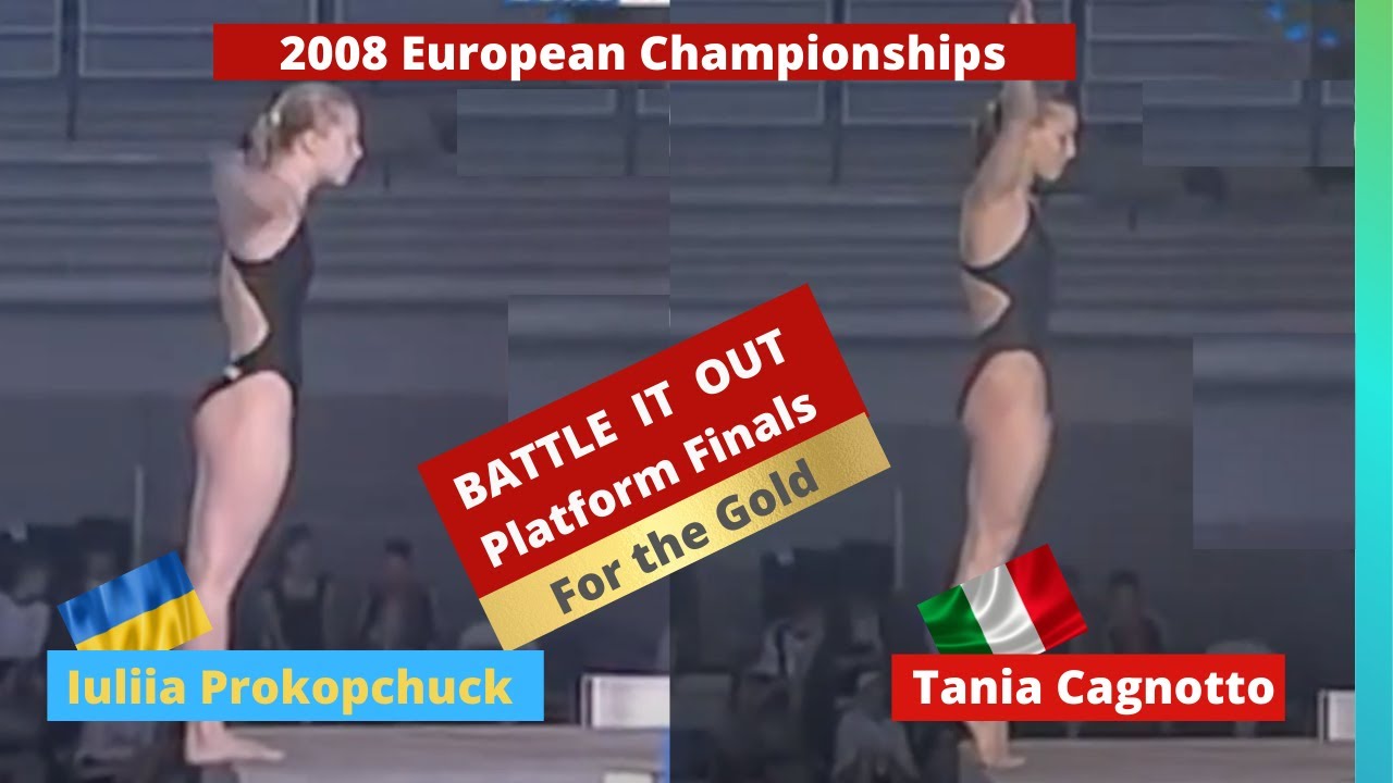2008 Tania Cagnotto & Iuliia Prokopchuck Battle it out - European Championships Platform