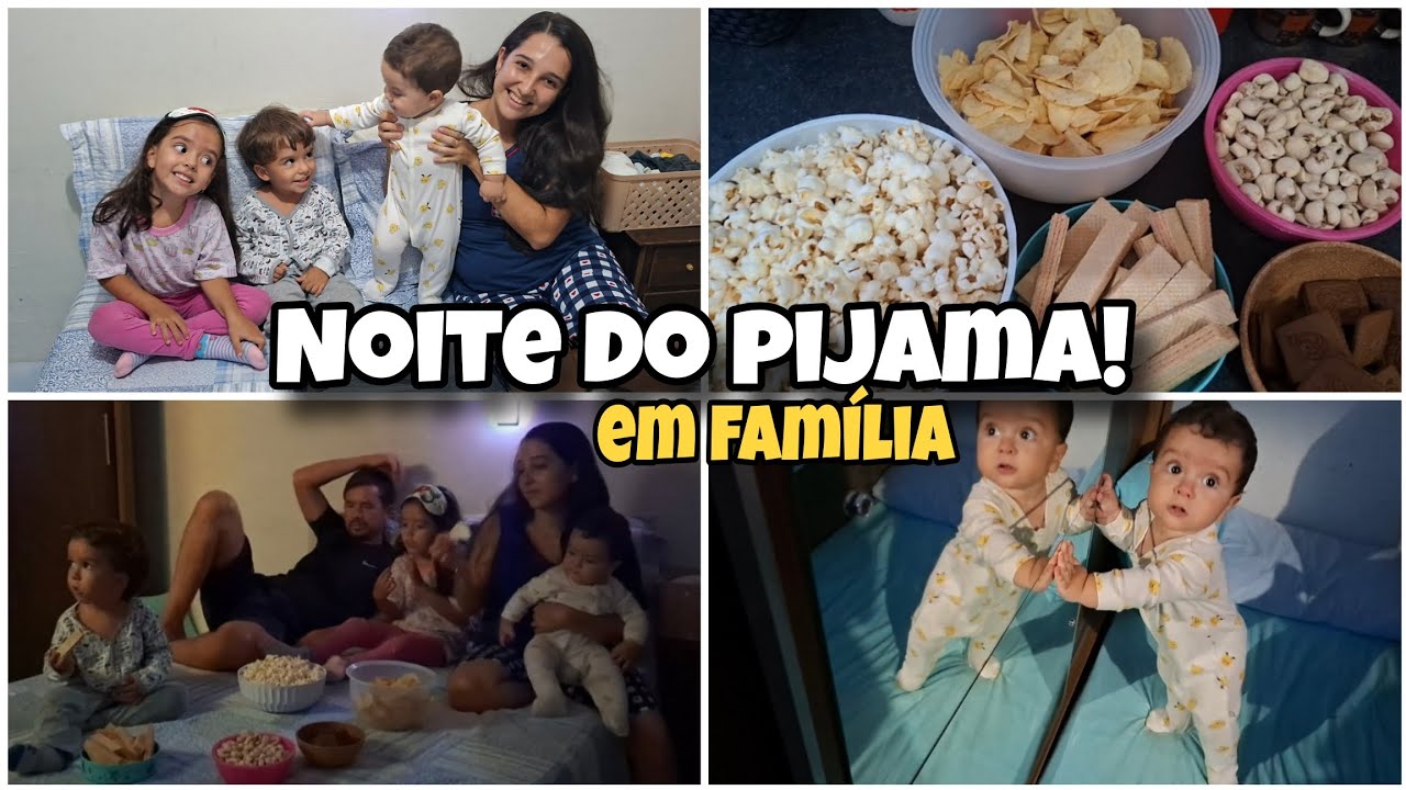 ELES ESTAVAM ANSIOSOS POR ESSE DIA! ÚLTIMA SEMANA DE FÉRIAS! NOITE DO PIJAMA COM 3 CRIANÇAS PEQUENAS