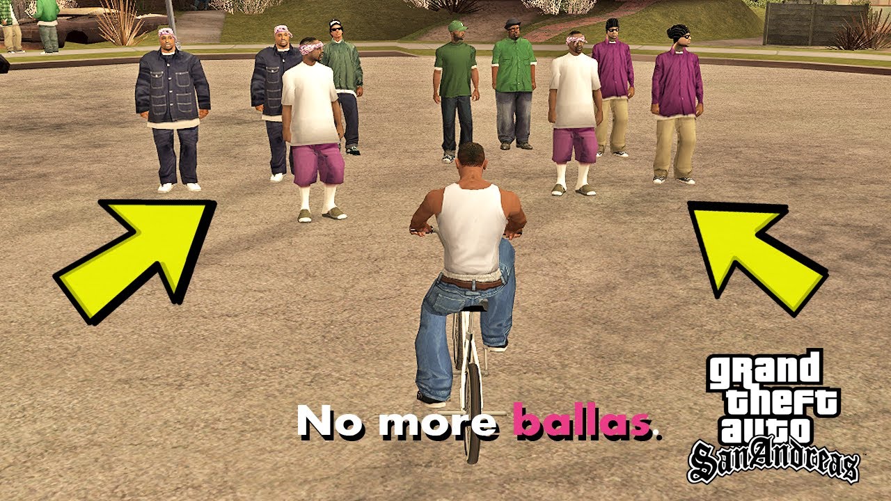 GTA SAN ANDREAS İLK GÖREVDE  BALLAS ÖLDÜRÜNCE BAKIN NE OLUYOR ?