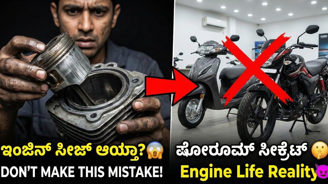 Engine Seize ಆಯ್ತಾ? 😱 Scooty/Bike Engine Life ಎಷ್ಟು? Showroom ಅವರು ಹೇಳಲ್ಲ! 🤫 Don't Make This Mistake
