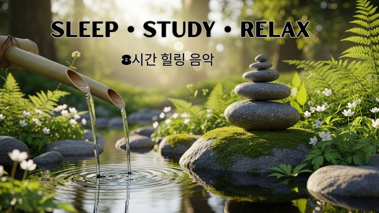 8시간 힐링 피아노 음악 🌙 깊은 수면·공부·스트레스 해소 | 잔잔한 앰비언트 사운드8 Hours Relaxing Piano Music 🌙 Deep Sleep, Study,