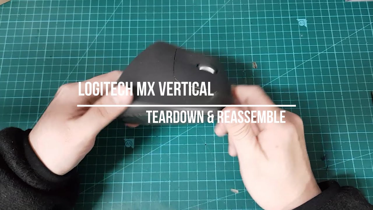 LOGITECH MX VERTICAL MOUSE Teardown/Disassembly & Re Assemble & Cleaning