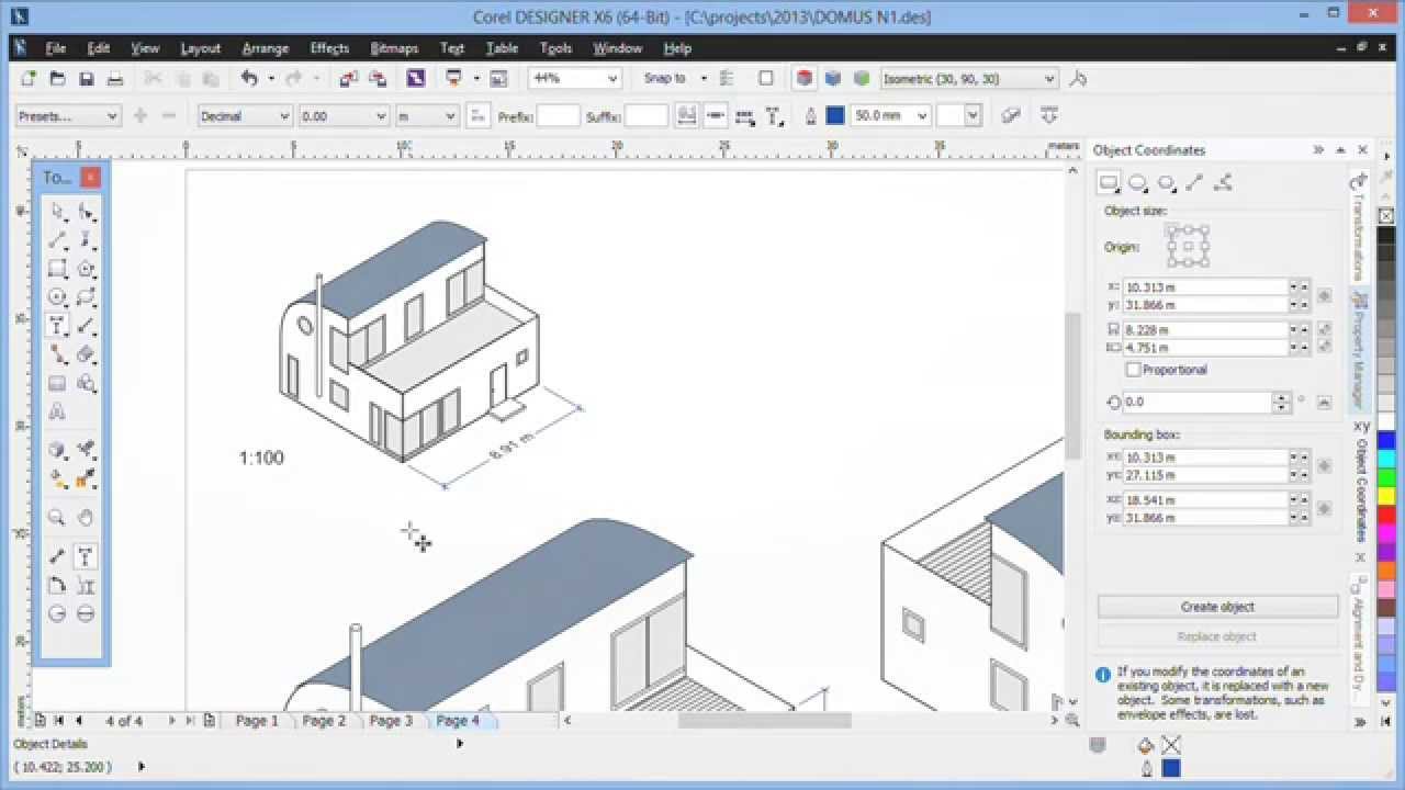 Drawing to scale in Corel DESIGNER