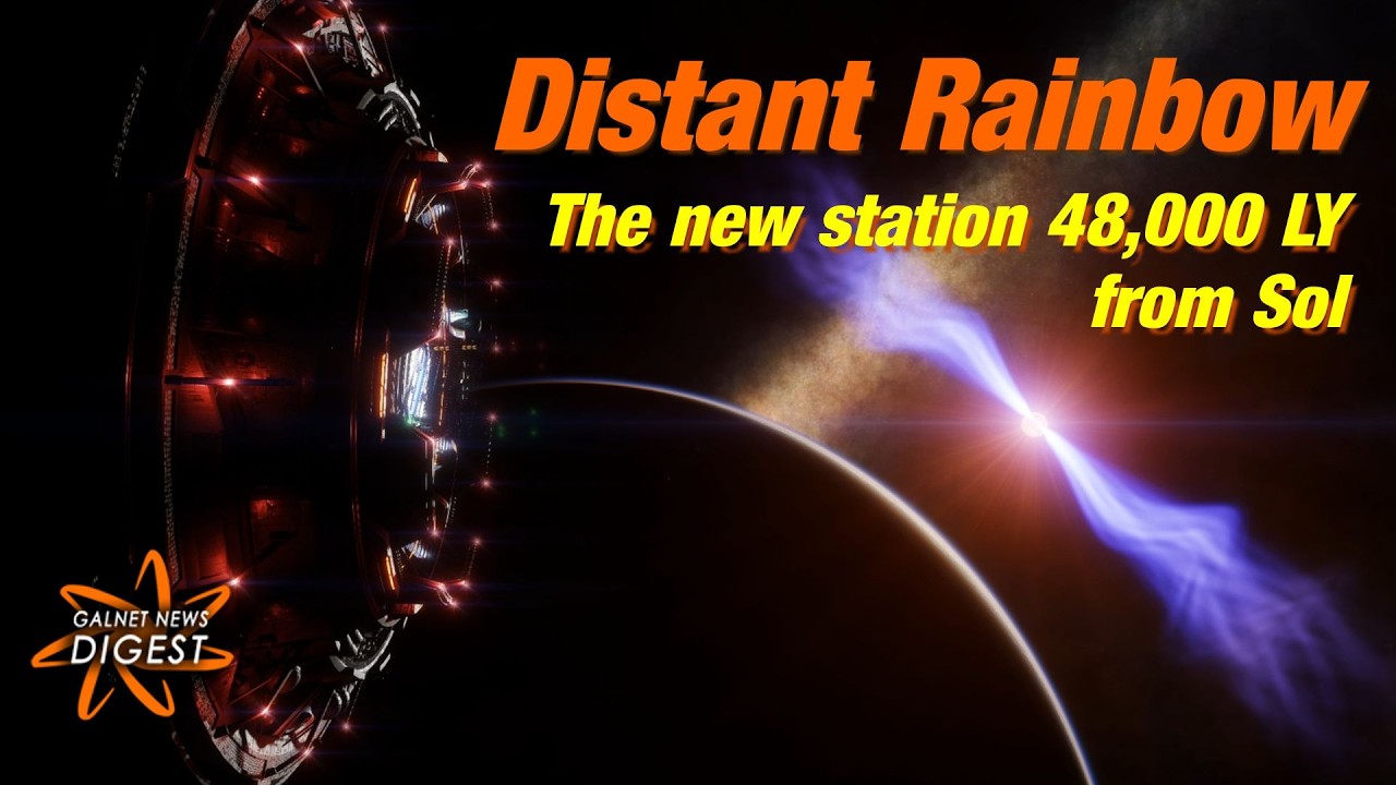 Distant Rainbow - the new station 48,000 LY from Sol (Elite Dangerous)