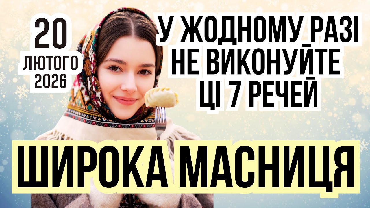 20 лютого Широка масляна. Що не можна робити. Прикмети погоди 