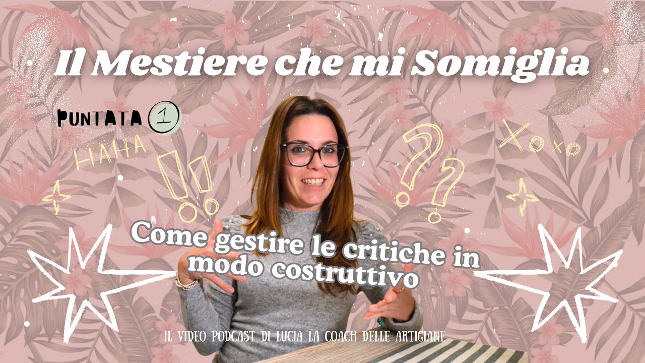 IL MESTIERE CHE MI SOMIGLIA - PUNTATA 1