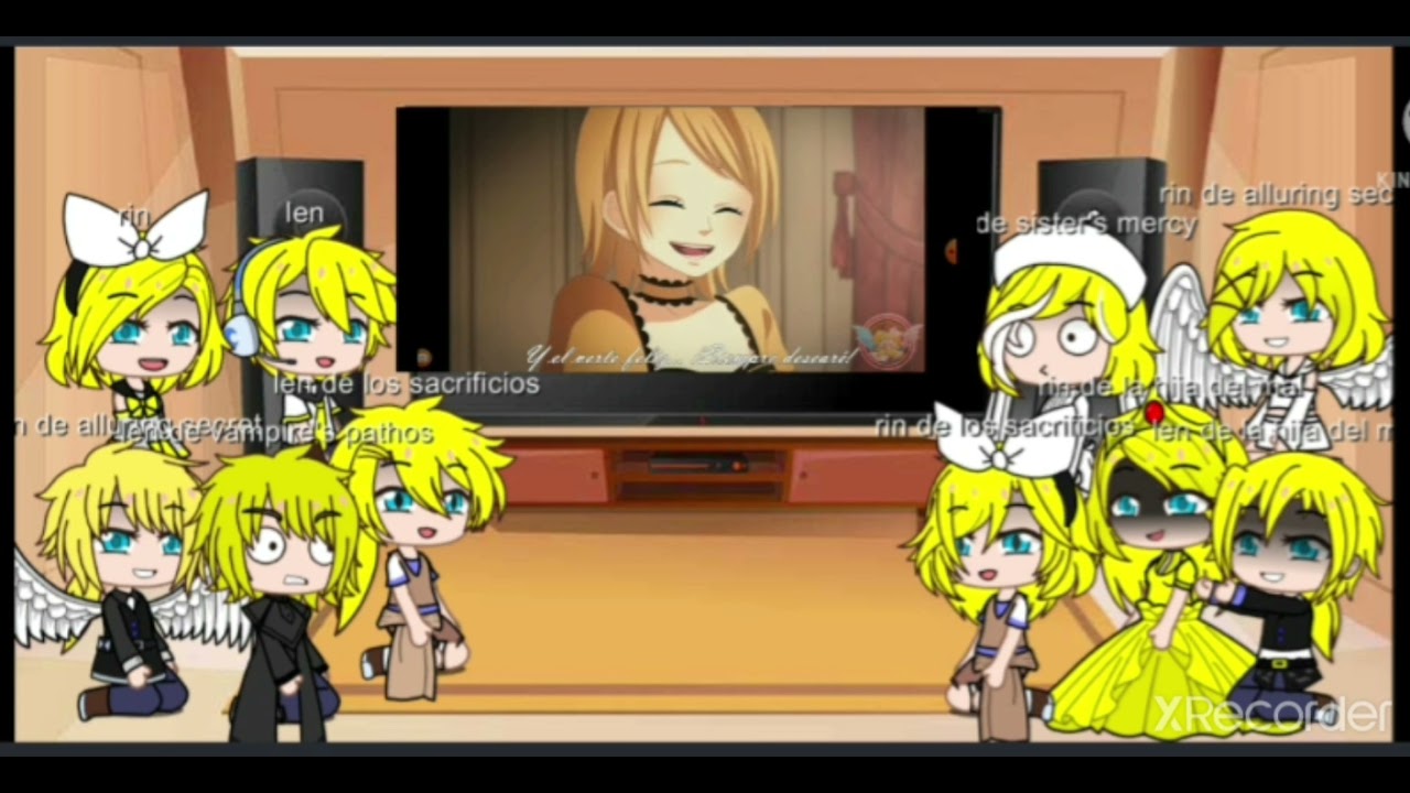 rin y len de distintas dimenciones reaccionan a sus canciones.[parte 1]
