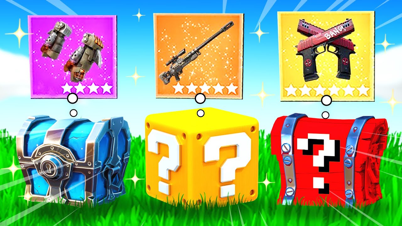 Die NEUE *LUCKY BLOCK* CHEST Challenge in Fortnite ist krass.. (omg)