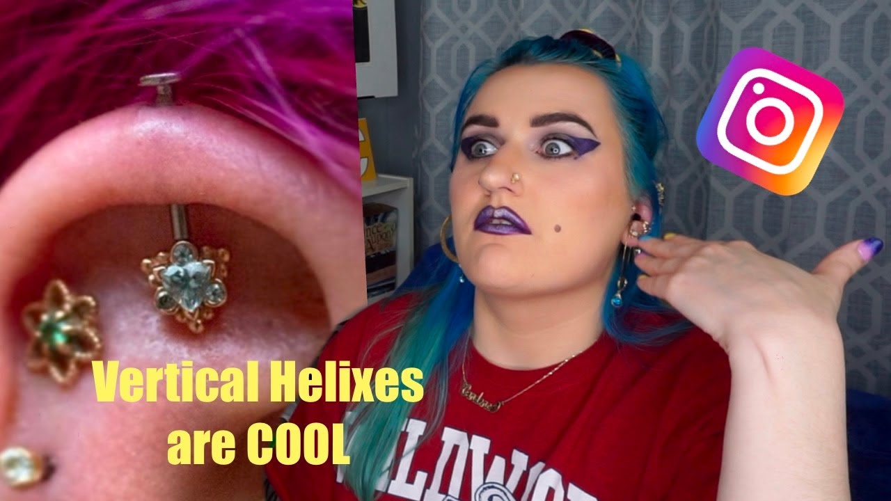 Something About Vertical Helix | Positive Piercing IG Reaction Pt.12|
