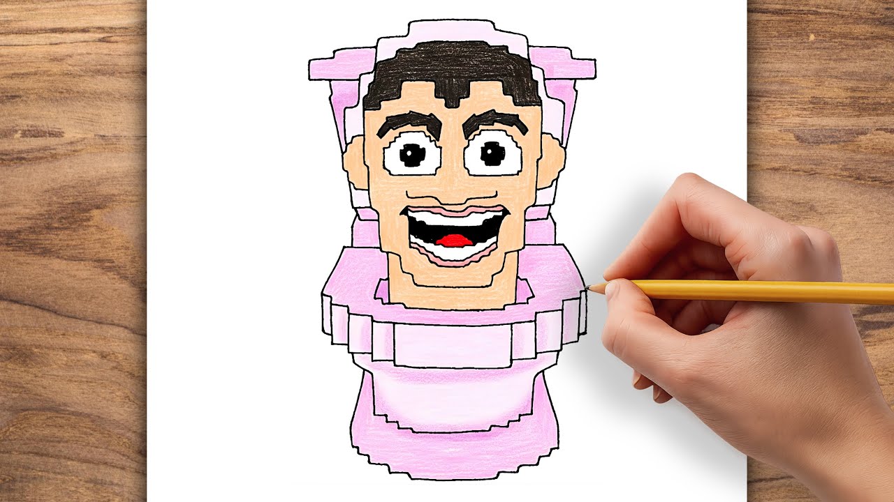 How To Draw Skibidi Toilet Steal a Brainrot