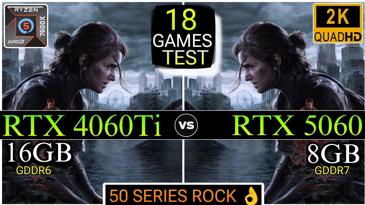 RTX 4060 Ti vs RTX 5060 - Test In 18 Games - 50 Series Rock ...👌