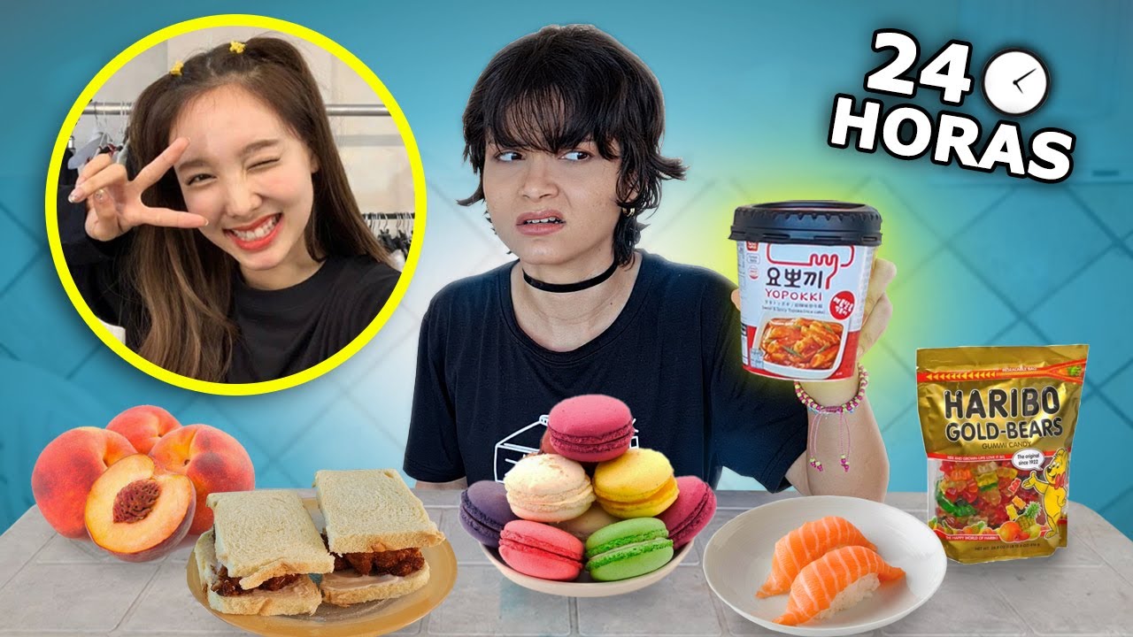 24 HORAS COMENDO AS COMIDAS FAVORITAS DA NAYEON DO TWICE | Frost!