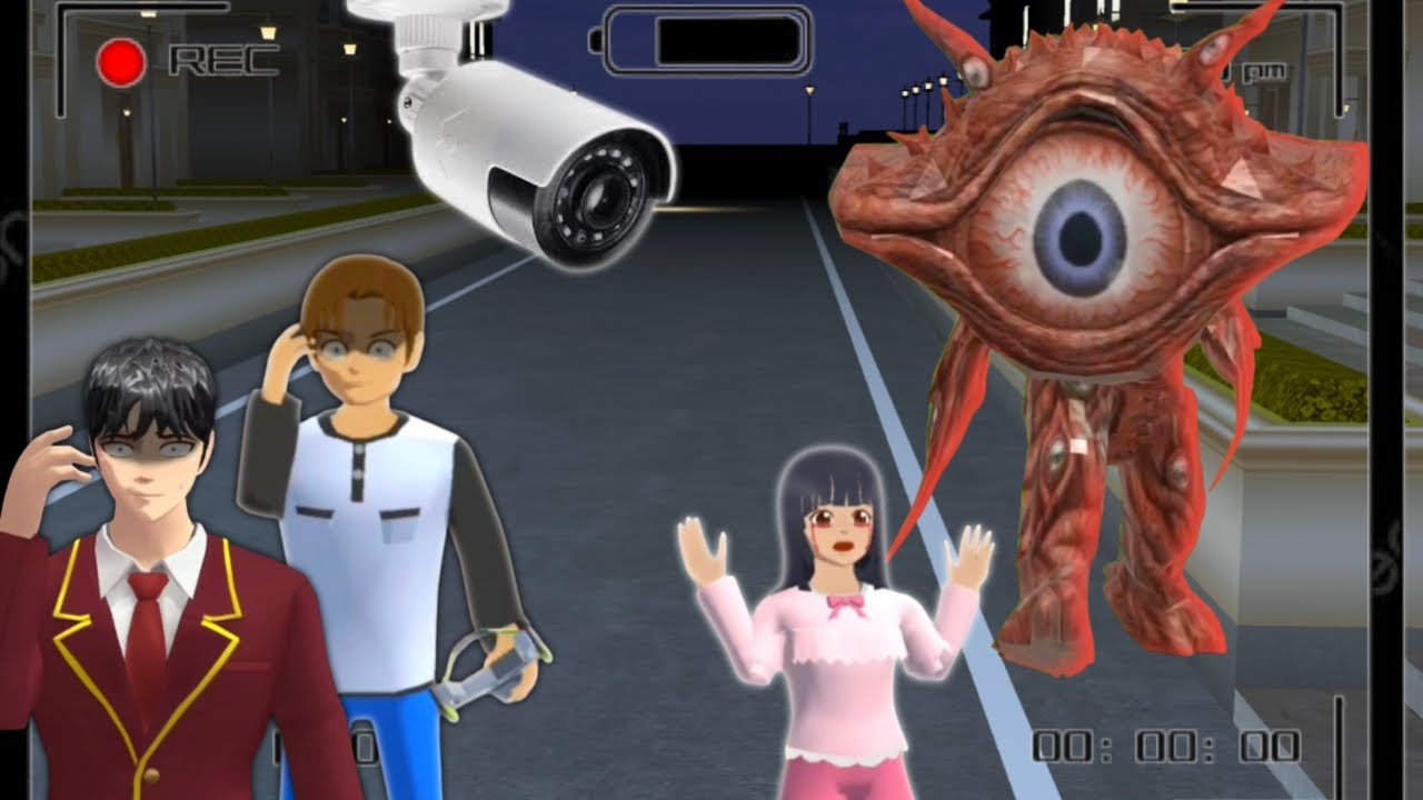 Yuta Panik CCTV Merekam MONSTER ANOMALI Menculik Mio di Kota Sakura 😱 | Sakura School Simulator