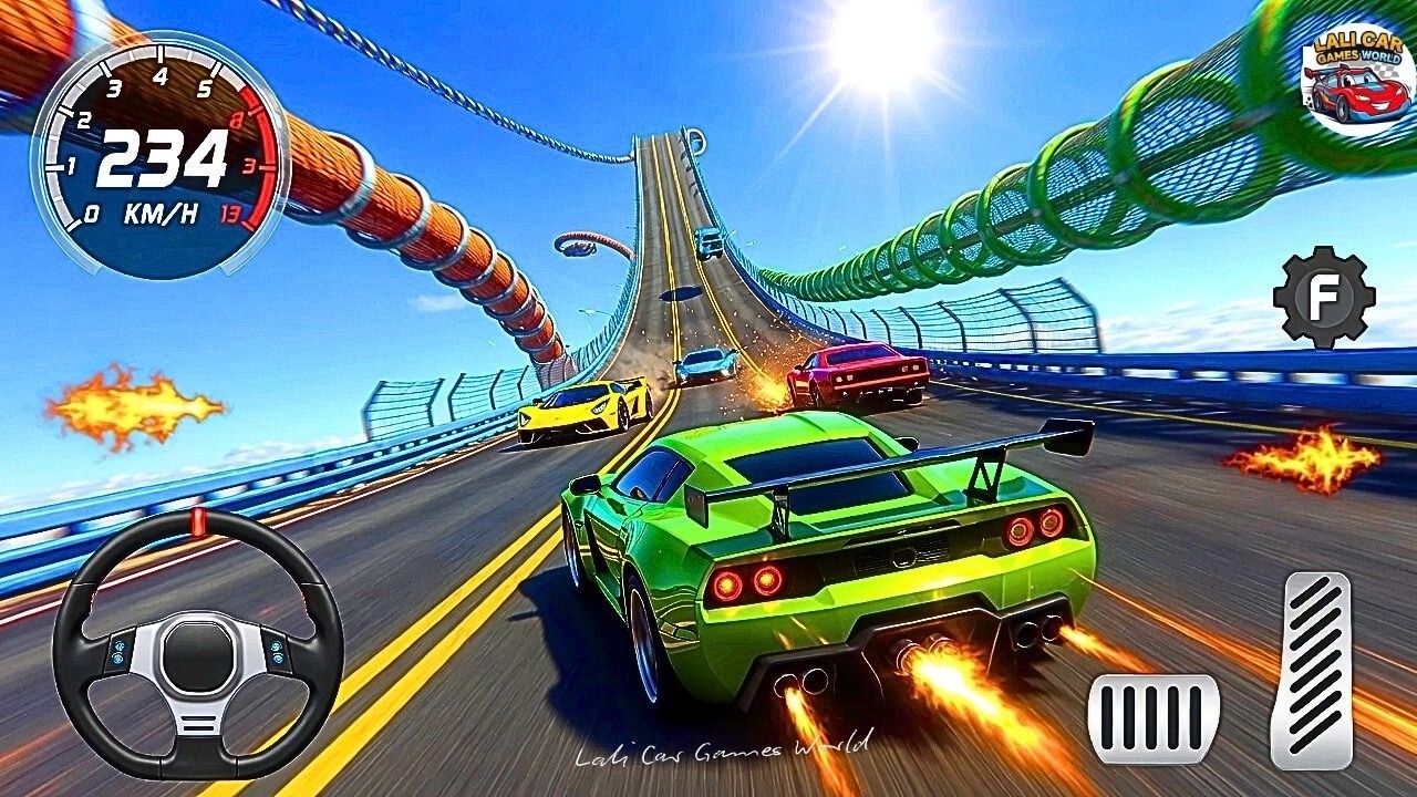 Impossible Mega Ramp Car Driving Game 🚗🔥 Extreme Jump Racing Android Gameplay 2026