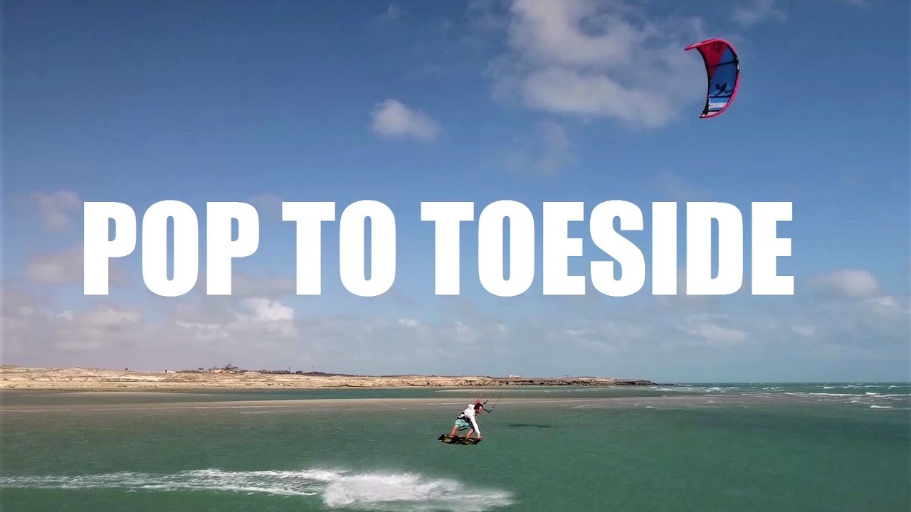 Cours de kitesurf / pop to toeside / One Launch Kiteboarding