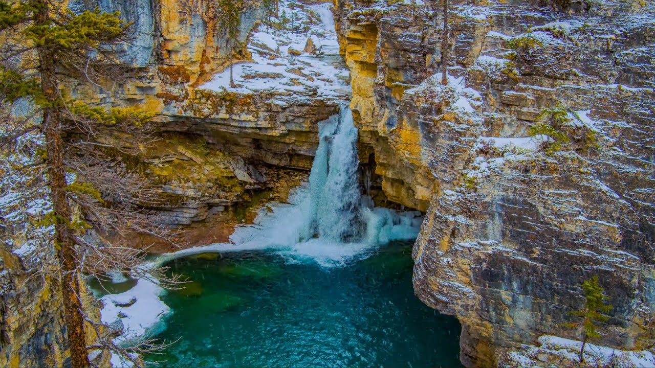 Stanley Falls Winter Waterfall Sounds - Ep 2 | Deep White Noise for Sleep, Relaxation & Focus