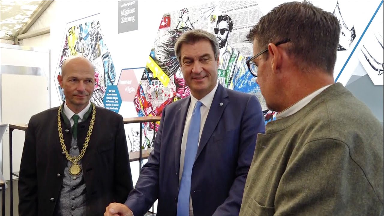 Ministerpräsident Markus Söder besucht die Allgäuer Festwoche