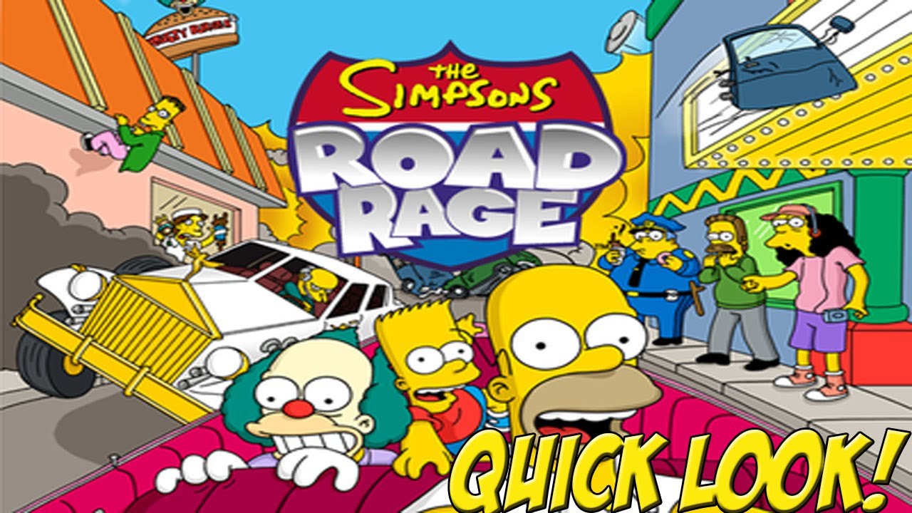 The Simpsons: Road Rage! Quick Look - YoVideogames