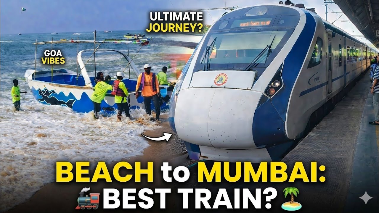Goa Day 4 !! Goa To Mumbai 1st Time Vande Bharat Train Journey !!