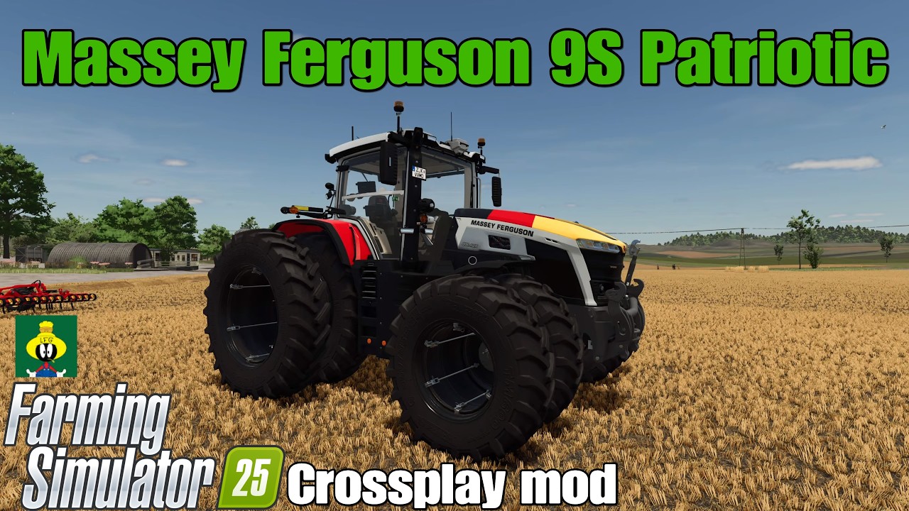 Модификация для кроссплатформенной игры Massey Ferguson 9S Patriotic / FS25