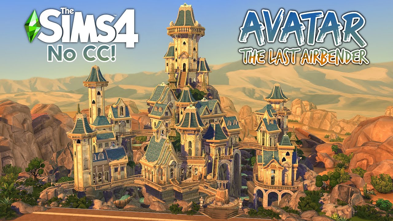 I built a Replica of The Eastern Air Temple from Avatar in The Sims 4! ||  Without CC || Speedbuild