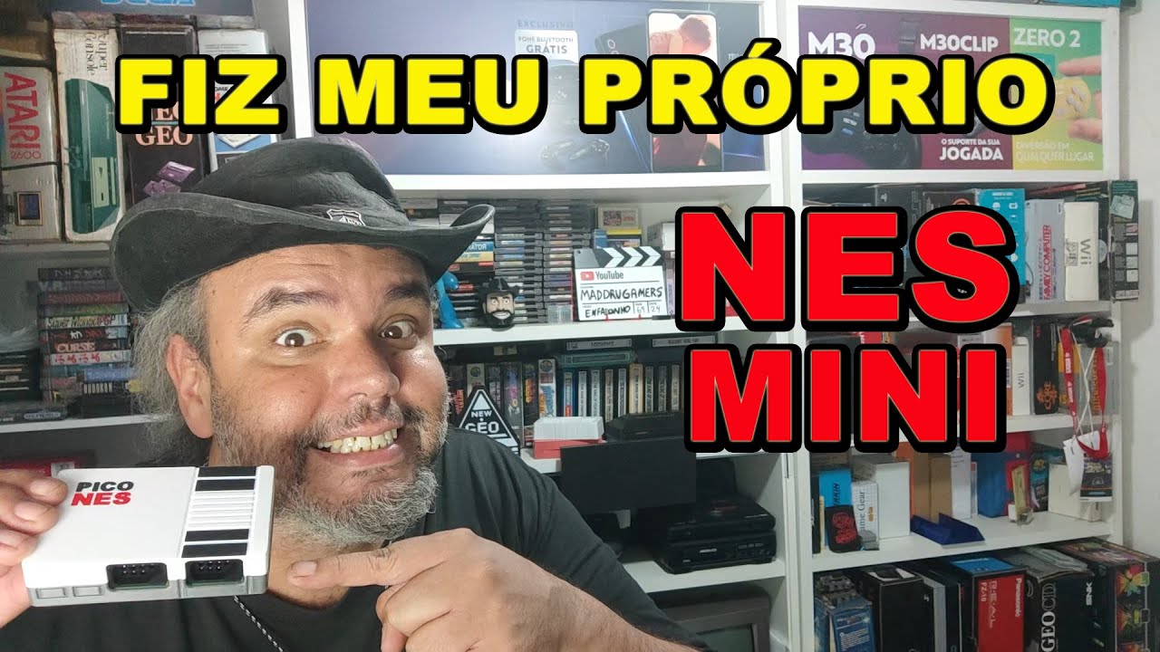 🎮 FIZ MEU PRÓPRIO NES MINI 🎮 Usando o Raspberry Pico, ficou IRADO! onheça o PICONES!