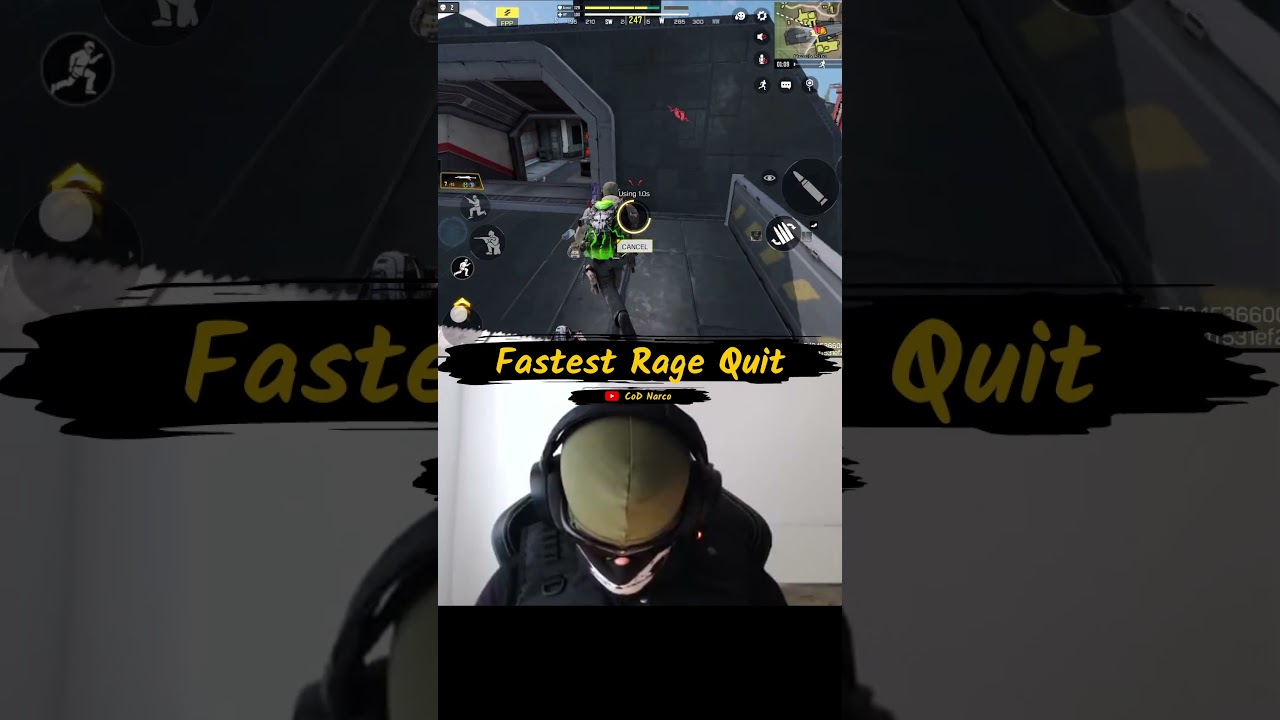 Fastest Rage Quit - CODM #short #shorts