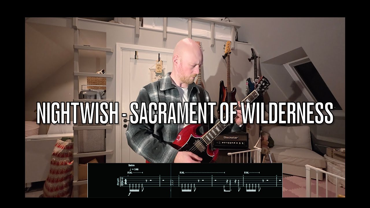 NIGHTWISH - Sacrament Of Wilderness // Guitar Cover + TABS
