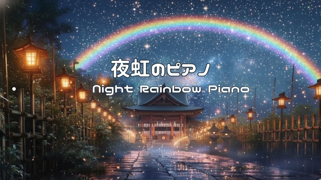 【睡眠のためのBGM】夜虹のピアノ | Night Rainbow Piano