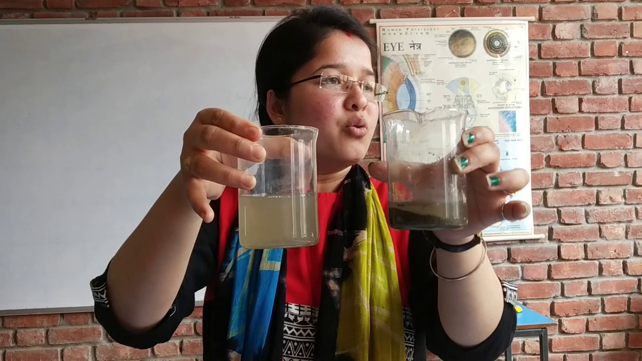 Sedimentation, decantation and filteration