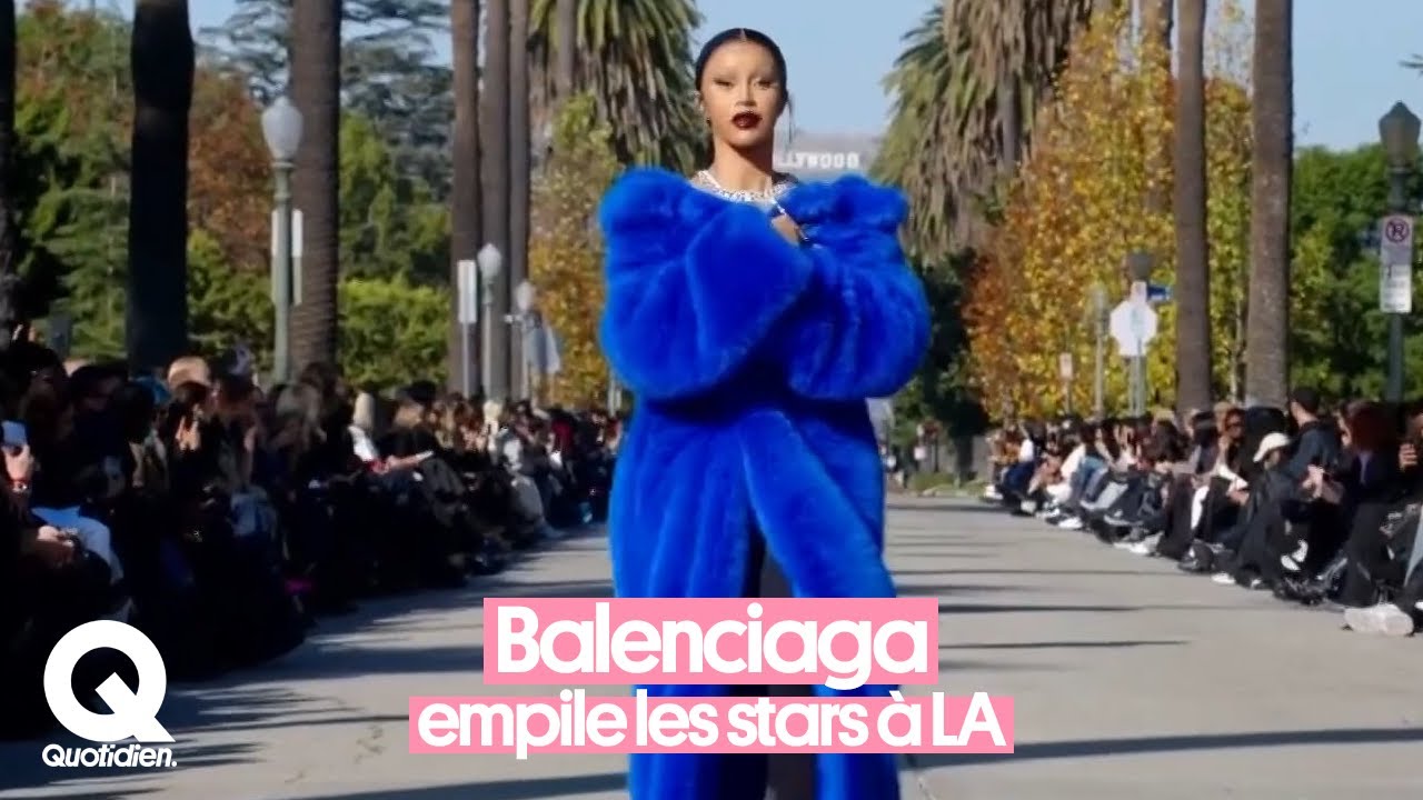 A Los Angeles, Cardi B, Nicole Kidman et Kim Kardashian pour le d&eacute;fil&eacute; Balenciaga de l'ann&eacute;e