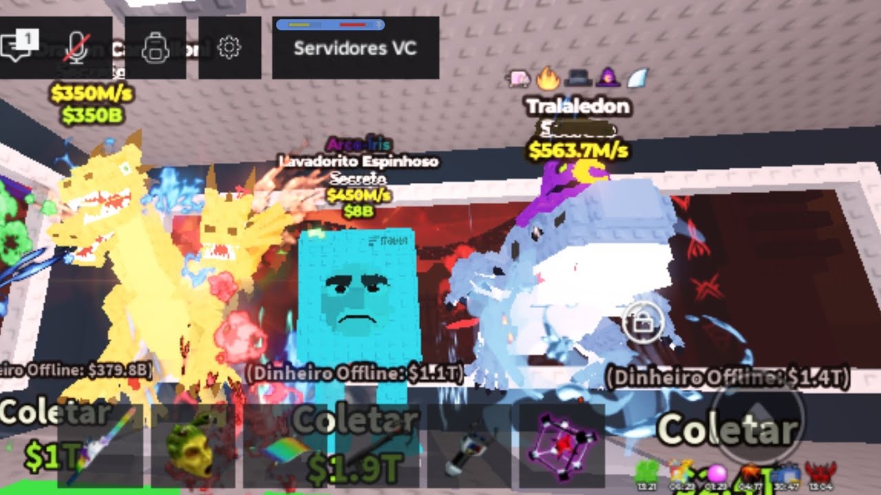 PROCURO GARAMA,KETUPAT,LAVADORITO,TICTAC,KETCHURU E PERSONAGENS LIMITADOS (100M+) não vou PVP!!