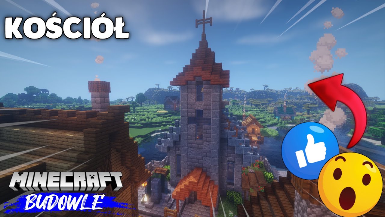 MINECRAFT - JAK ZBUDOWAĆ ŁADNY KOŚCI&Oacute;Ł - MINECRAFT BUDOWLE #28