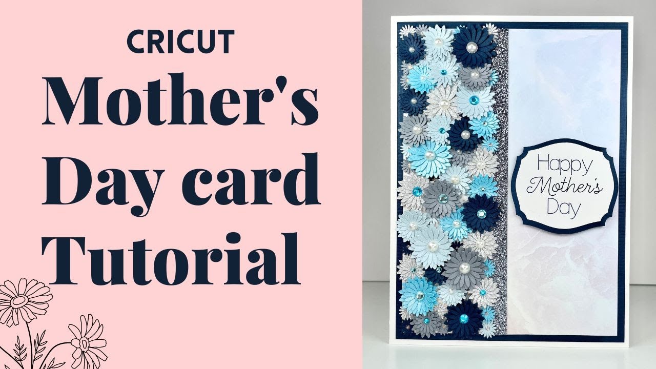 Beautiful 3D Flower Card Tutorial - Cricut Cards - DIY Cards - Birthday Card